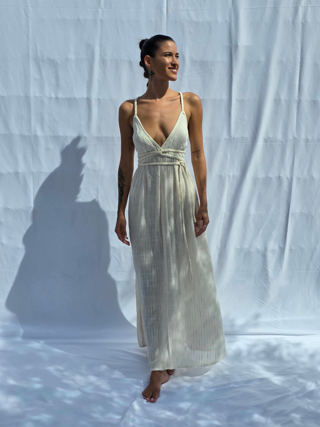 Luciana Dress – 100% Cotton Rustic · Natural & Elevated Vibration