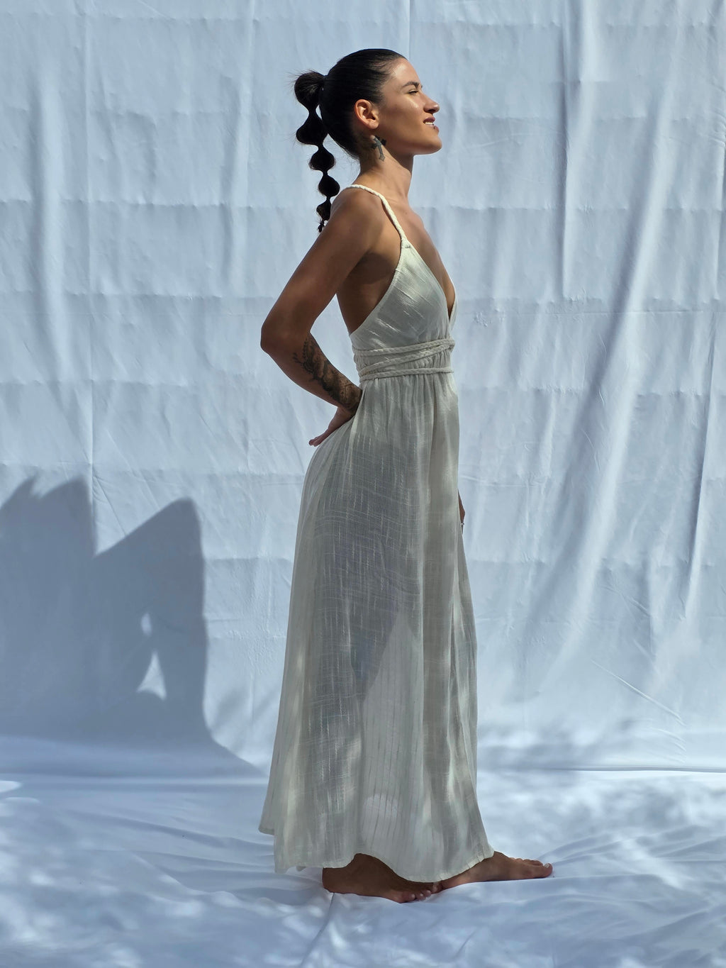 Luciana Dress – 100% Cotton Rustic · Natural & Elevated Vibration