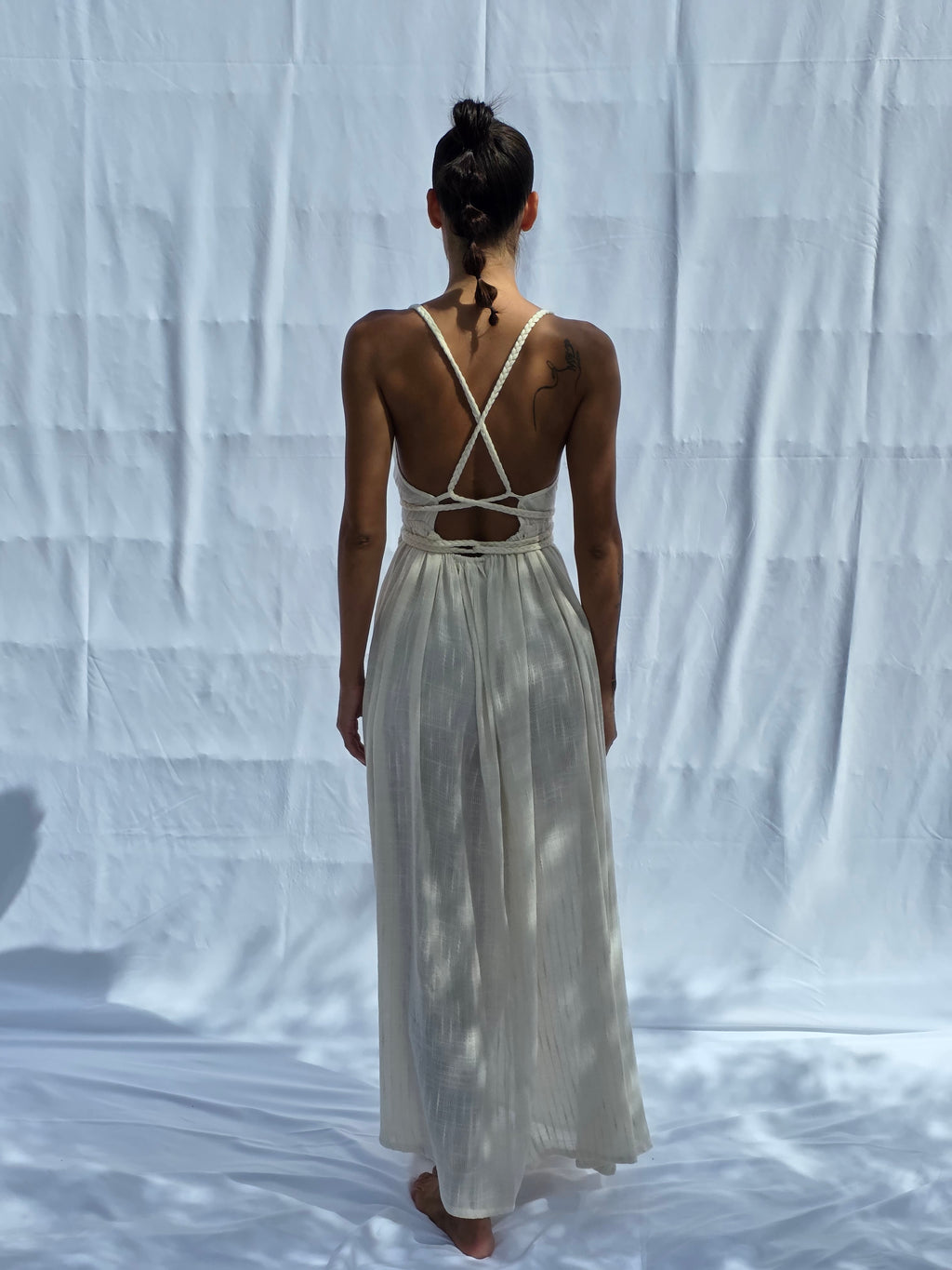 Luciana Dress – 100% Cotton Rustic · Natural & Elevated Vibration