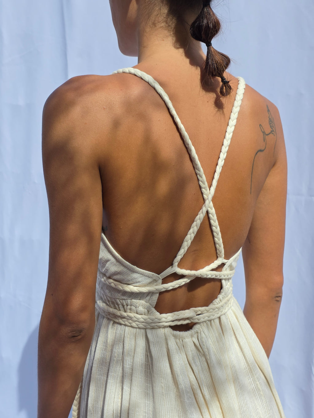 Luciana Dress – 100% Cotton Rustic · Natural & Elevated Vibration