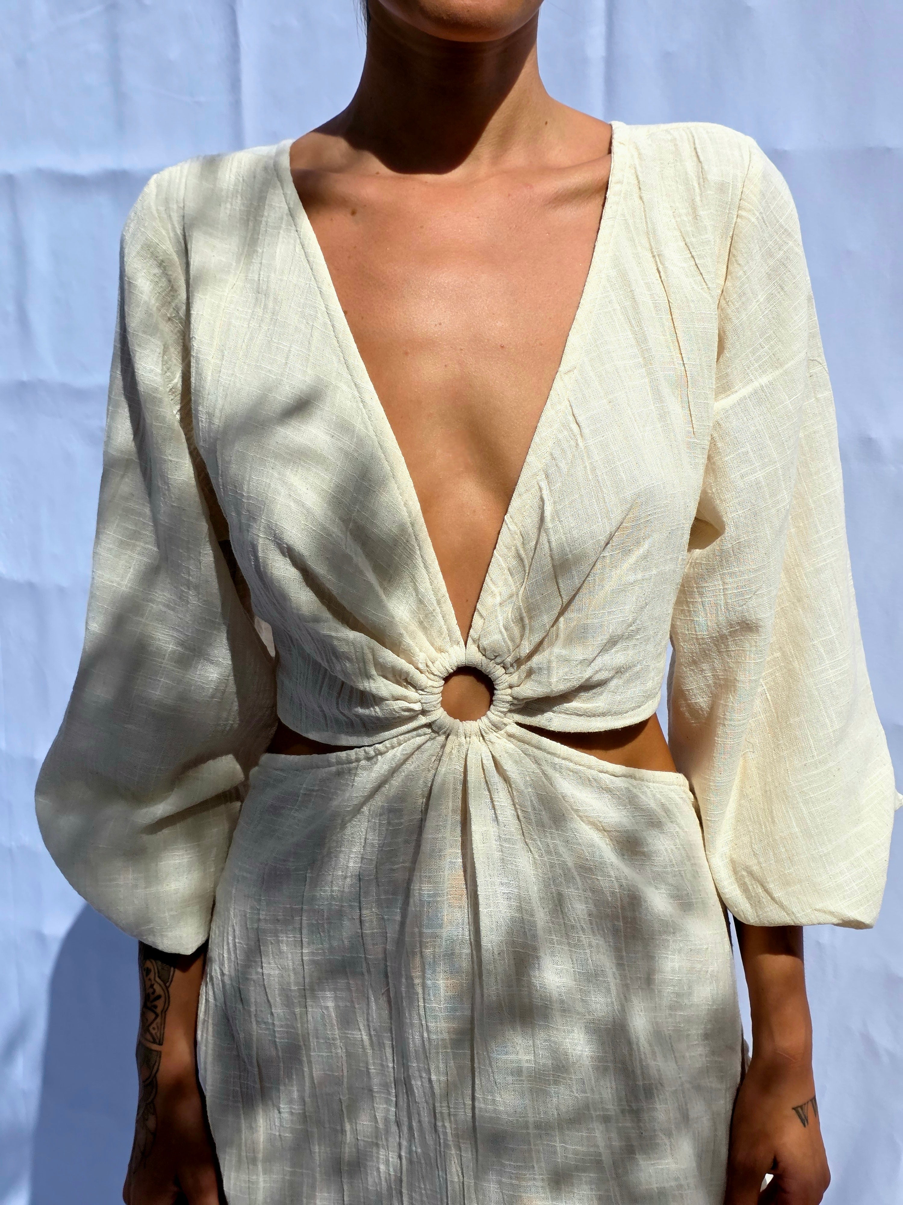 Trico Ring – Gandhi Cotton Rustic Dress