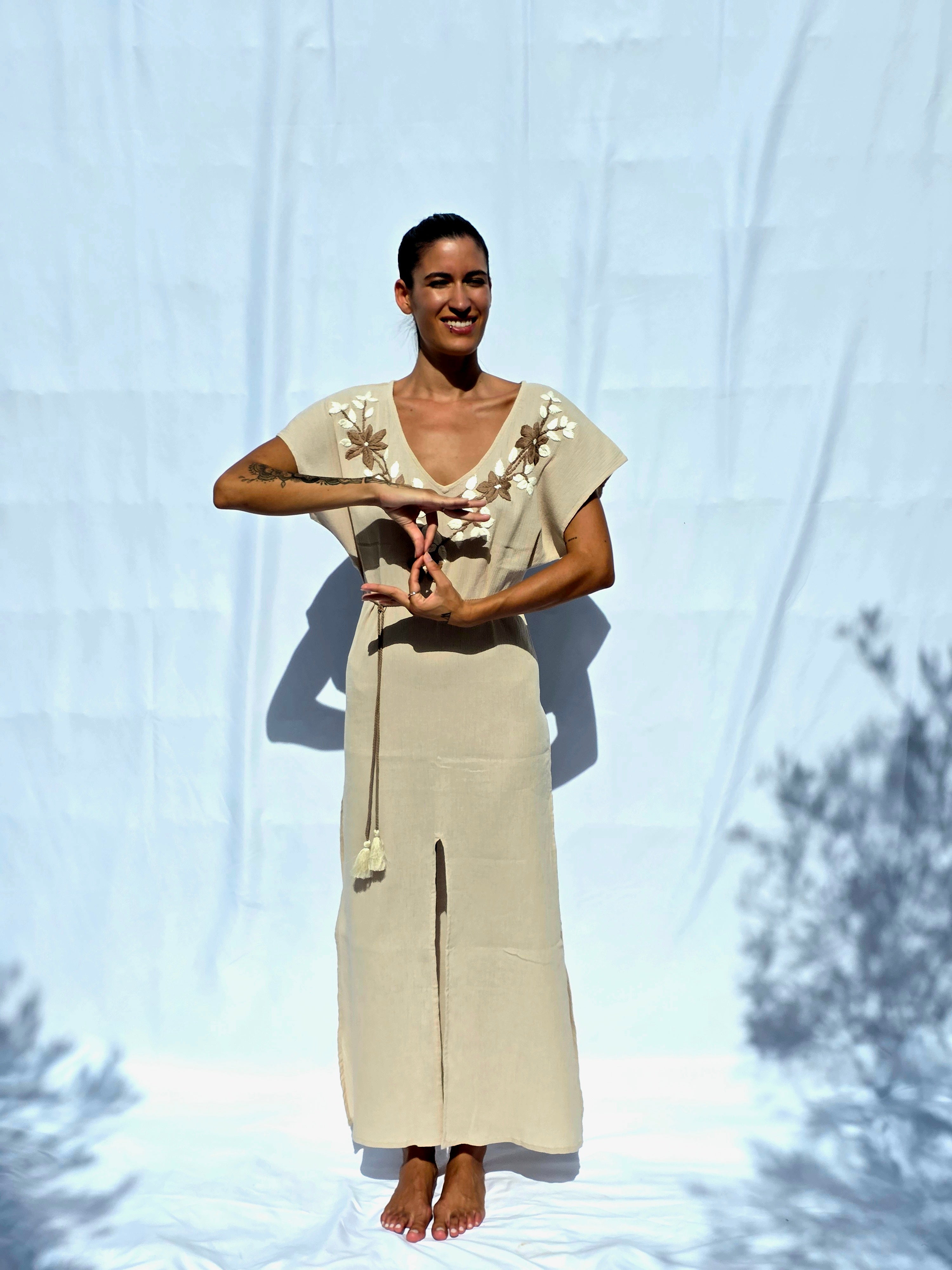 Anahí Dress – 100% Cotton Premium • Bordado • Artesanal