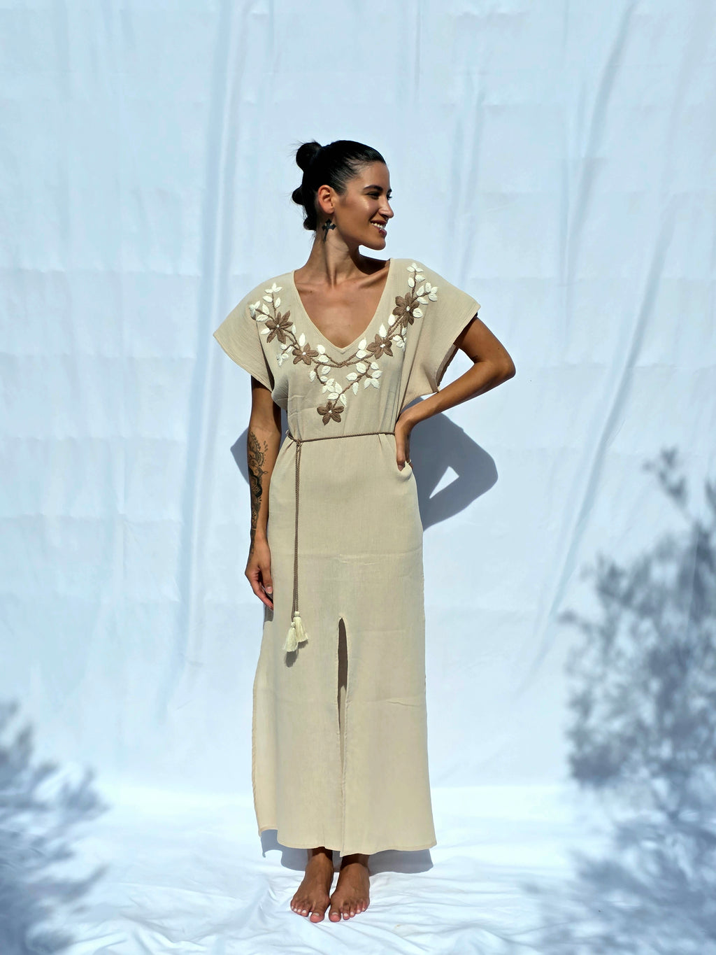 Anahí Dress – 100% Cotton Premium • Bordado • Artesanal