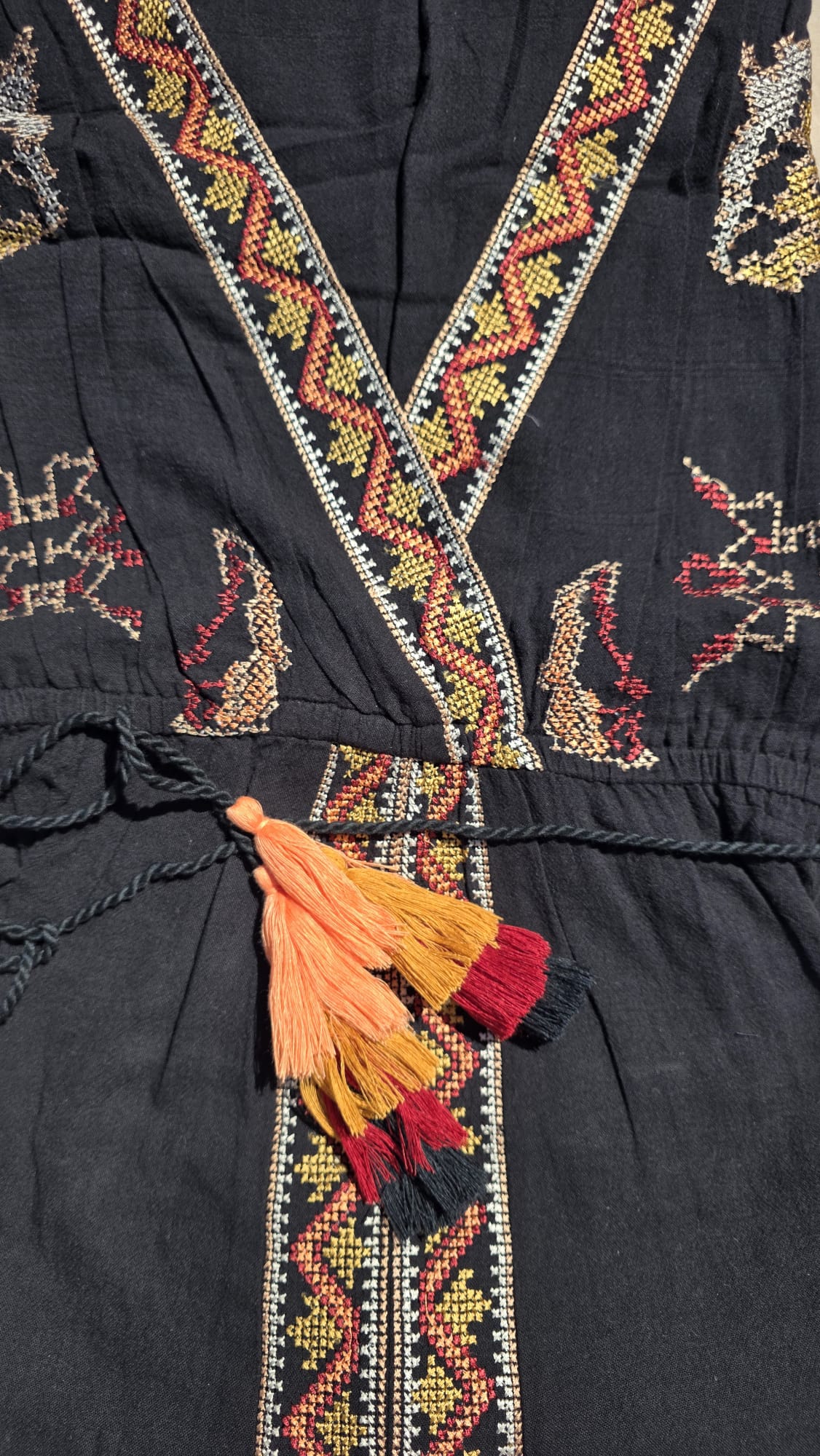 Tanit Dress – 100% Cotton • Bordado Artesanal • Teñido Natural &amp; Orgánico