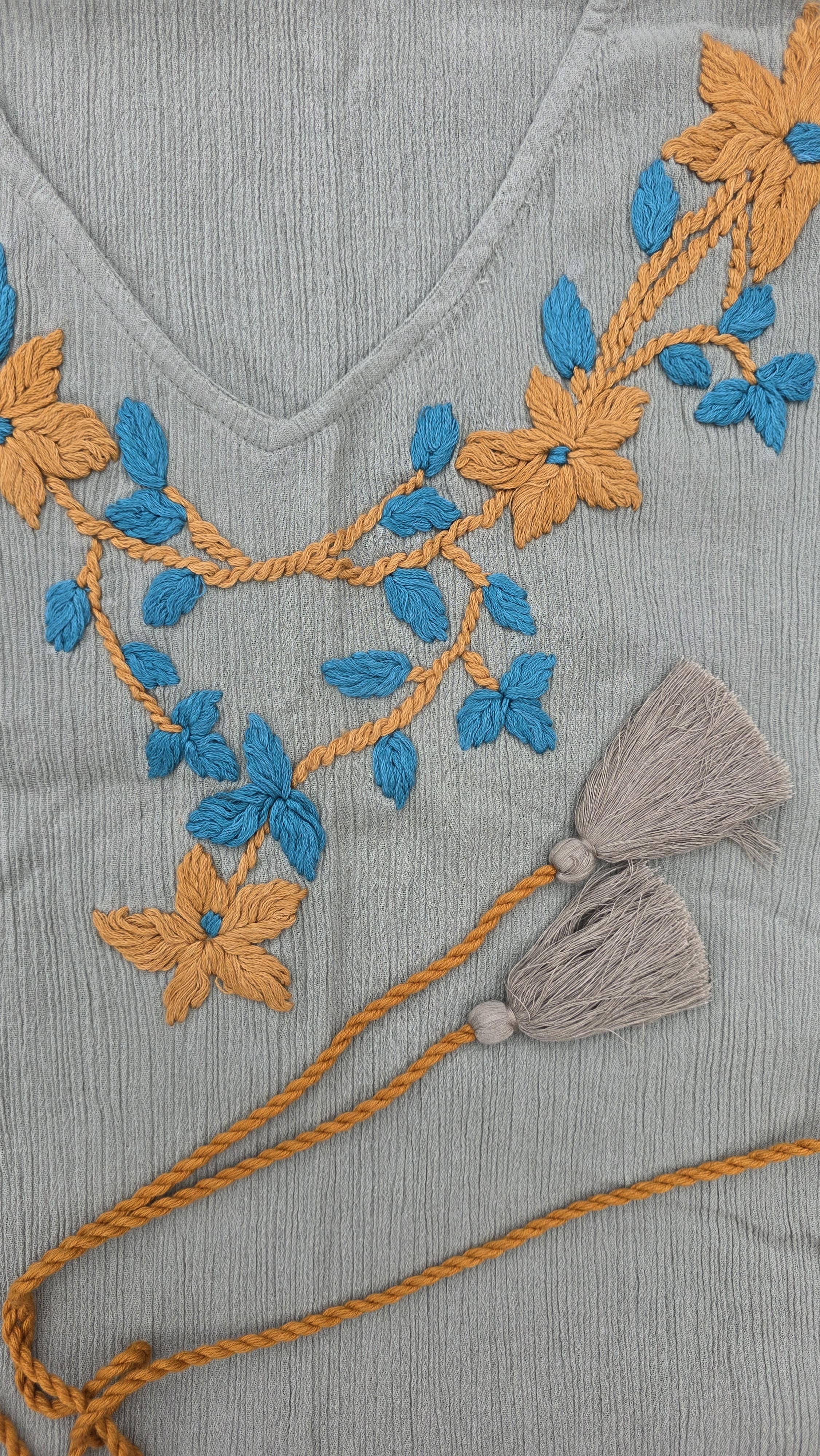 Anahí Dress – 100% Cotton Premium • Bordado • Artesanal