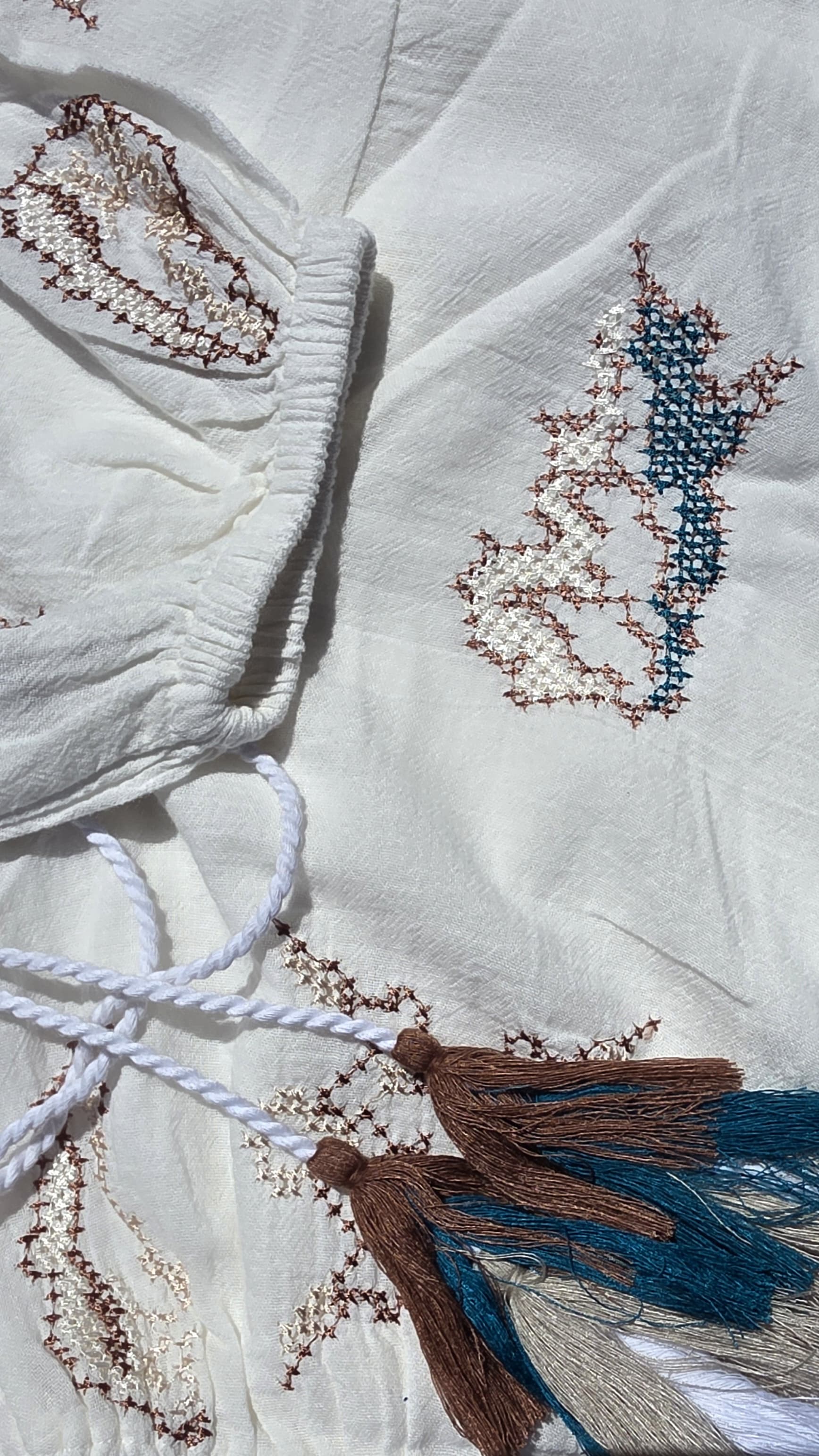 Tanit Dress – 100% Cotton • Bordado Artesanal • Teñido Natural &amp; Orgánico