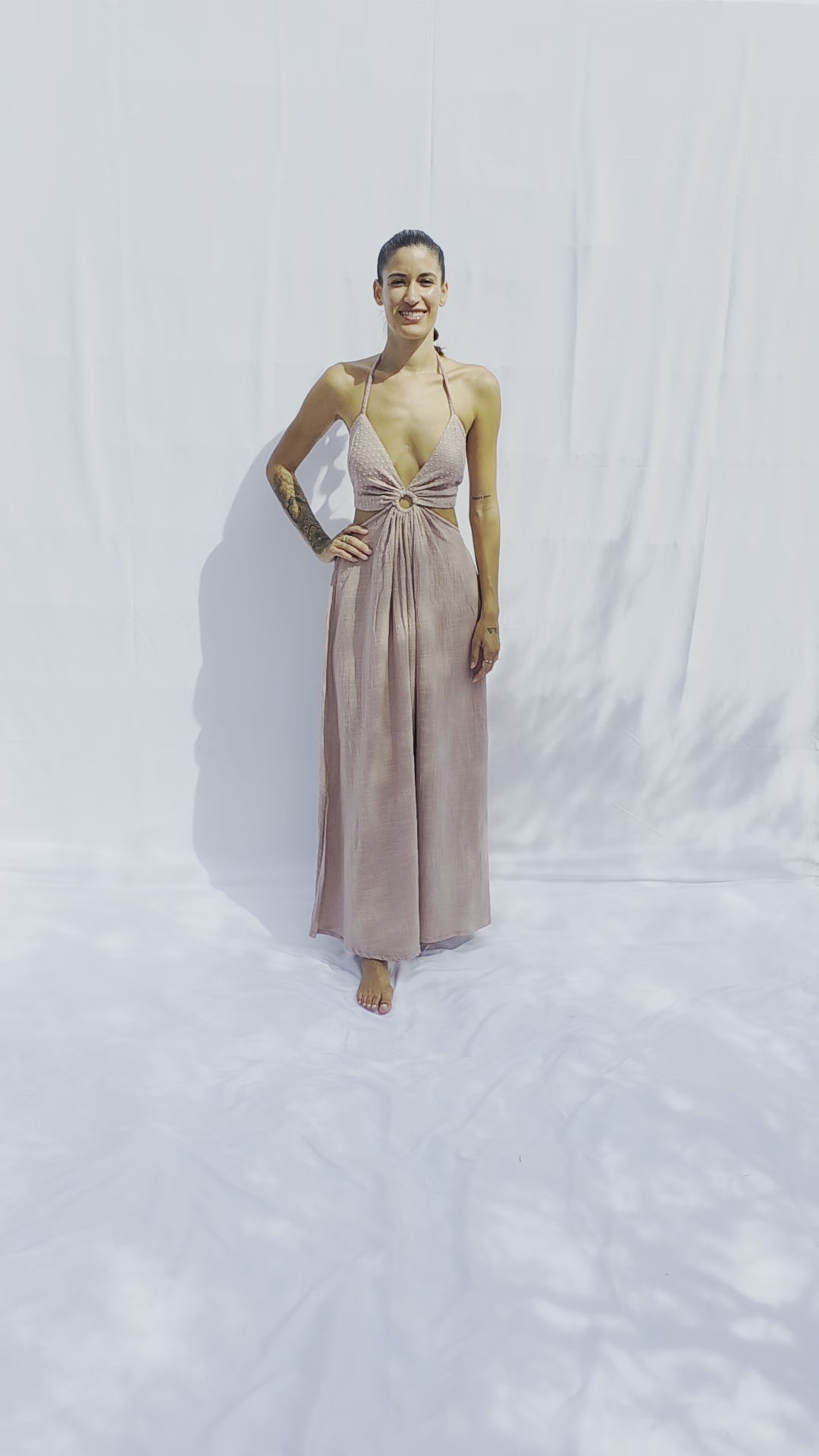 Luna Dress – 100% Cotton Rustic · Natural Dye · Diseño Ajustable S–L