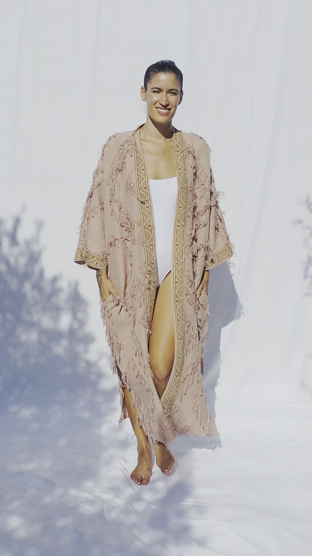 Freya Kimono Largo — Arte que fluye, tierra que abraza